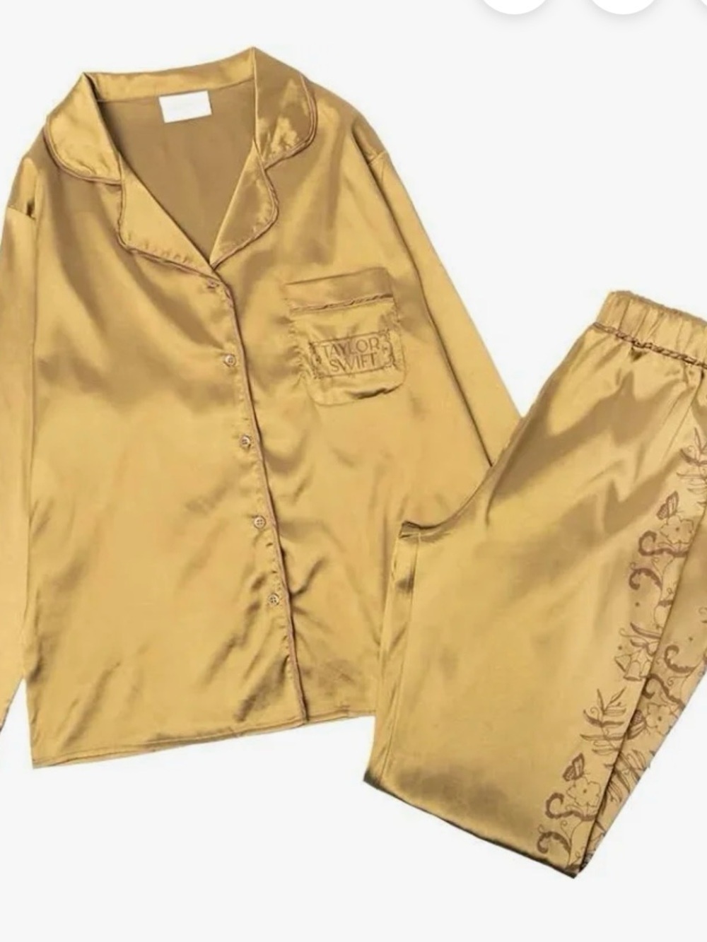 Taylor Swift Pajamas Fearless Gold Size S